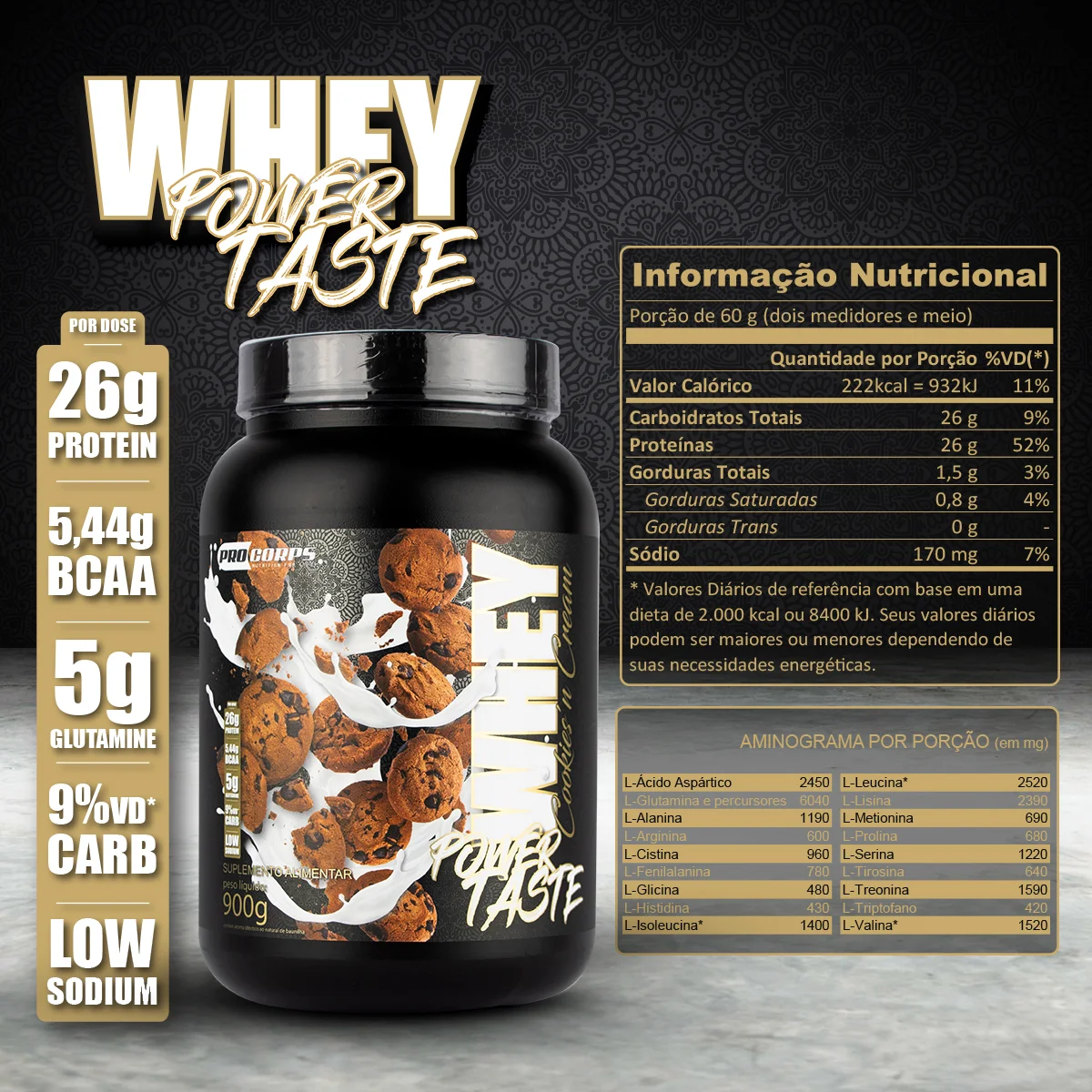 Pro Corps Power Taste Chocolate Maltado - Thumbnail 2