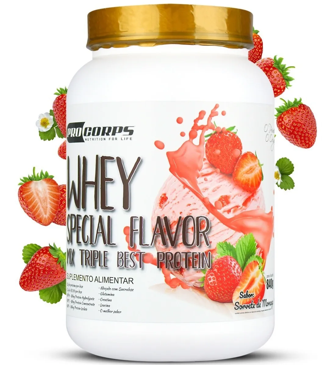 Pro Corps Special Flavor Sorvete de Morango