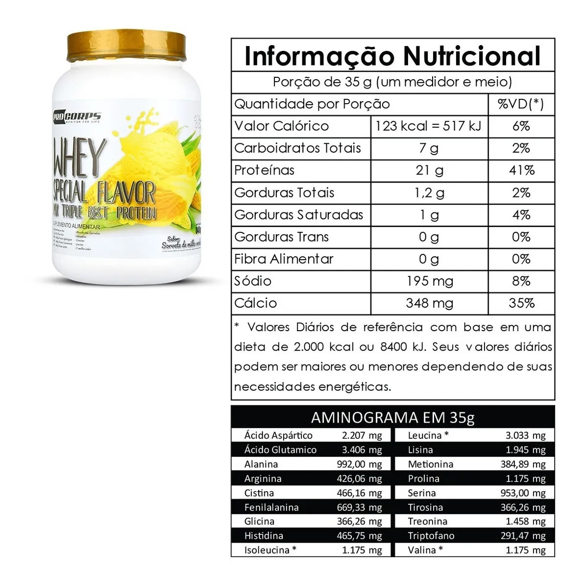 Pro Corps Special Flavor Sorvete de Morango - Thumbnail 2